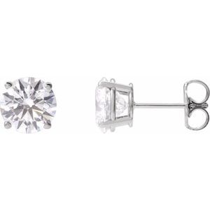 14K White Gold 2 1/2 CTW Lab-Grown Diamond Earrings