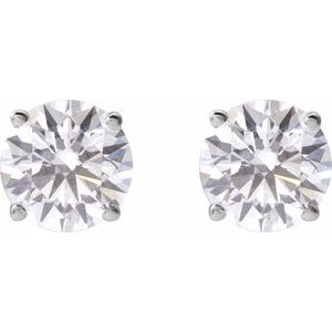 14K White Gold 2 1/2 CTW Lab-Grown Diamond Earrings – image 2