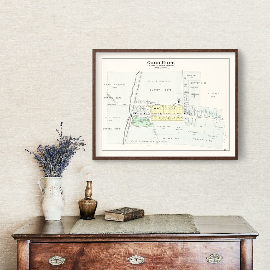 Vintage Map of Good Hope, Ohio 1913