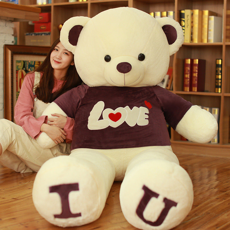 Heart Bear Plush Pillow – Soft Teddy Bear Gift for Valentine’s Day