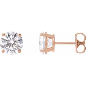 14K Rose Gold 2  1/2 CTW Lab-Grown Diamond Earrings