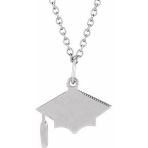 Engravable Graduation Cap Necklace or Charm/Pendant