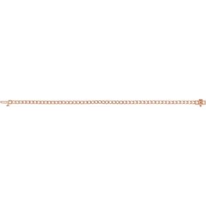 14K Rose Gold 2.1 mm Round Line 7" Bracelet Mounting – image 2