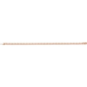 14K Rose Gold 3.9 mm Round Line 7" Bracelet Mounting – image 3