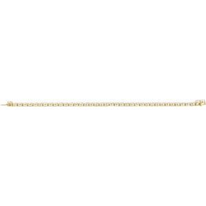 14K Yellow Gold Vermeil 12 CTW Lab-Grown Diamond Line 7" Bracelet – image 3