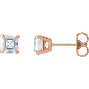 14K Rose Gold 5/8 CTW Natural Diamond Earrings