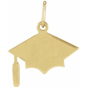 Engravable Graduation Cap Necklace or Charm/Pendant