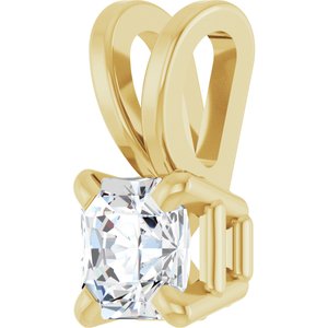14K Yellow Gold 1/4 CT Natural Diamond Pendant
