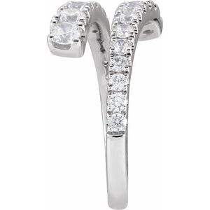 Lab-Grown Diamond Bypass Ring