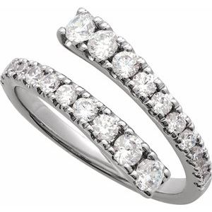 Lab-Grown Diamond Bypass Ring
