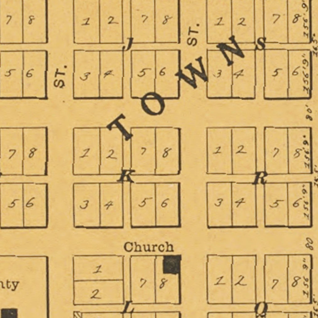 Vintage Map of Panora, Iowa 1917