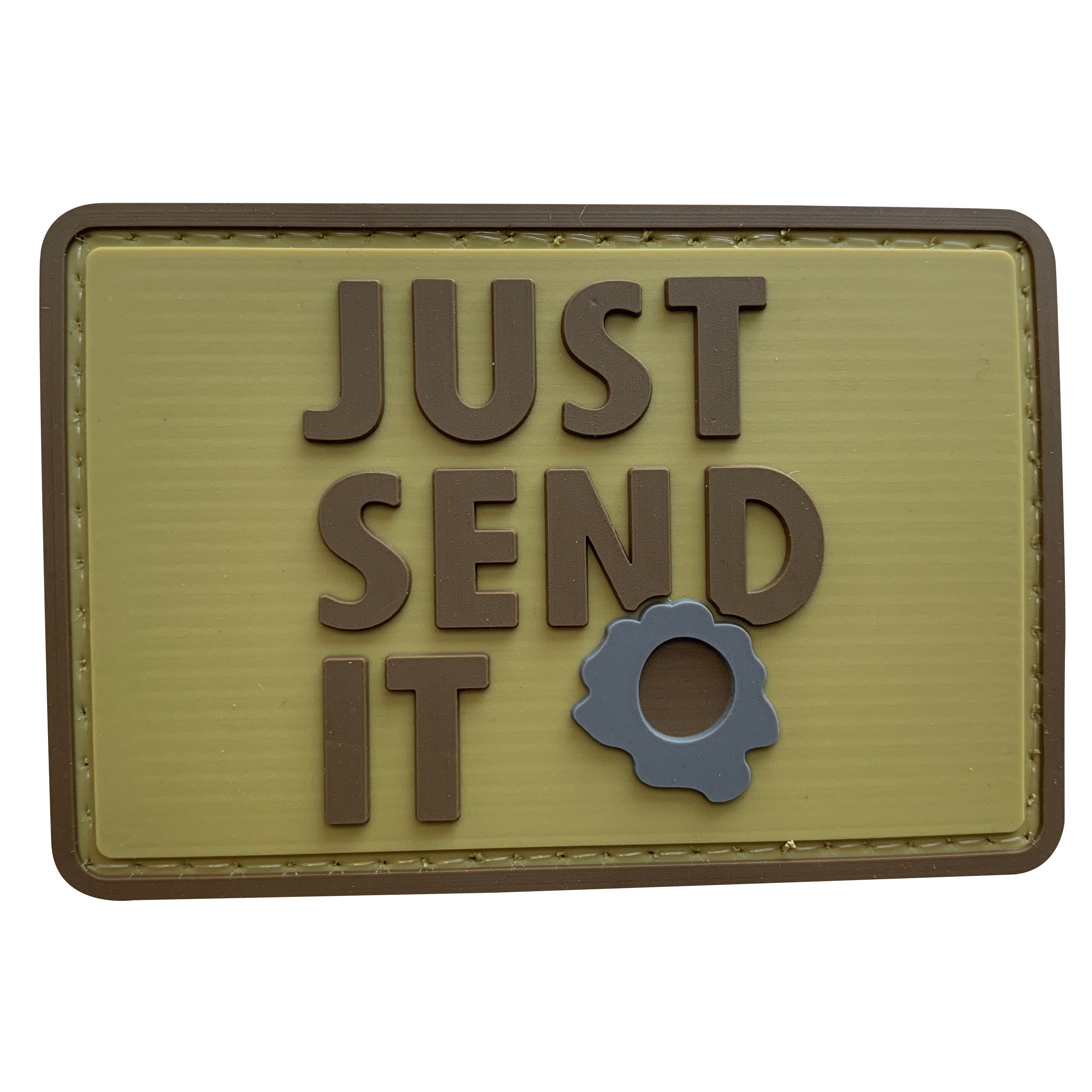Just Send it PVC Patch Coyote Tan