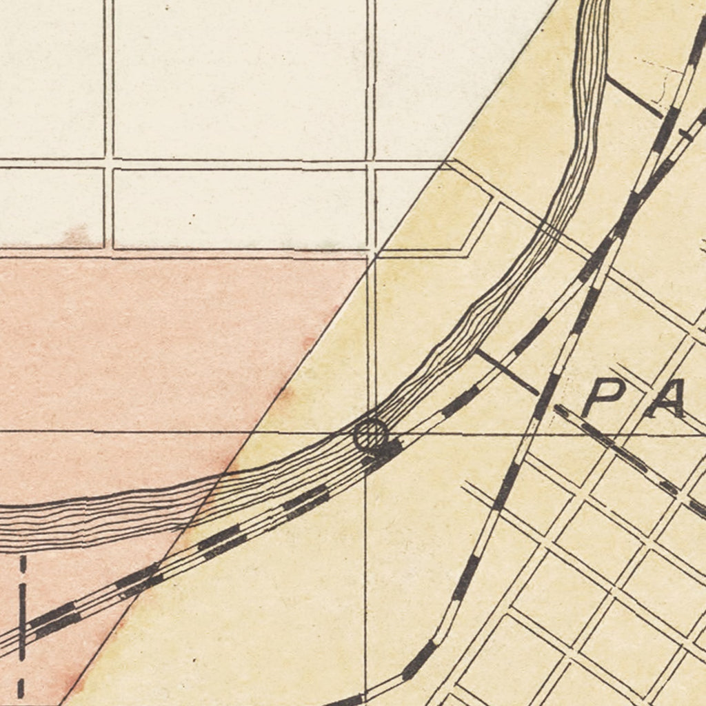 Vintage Map of Mankato, Minnesota 1921