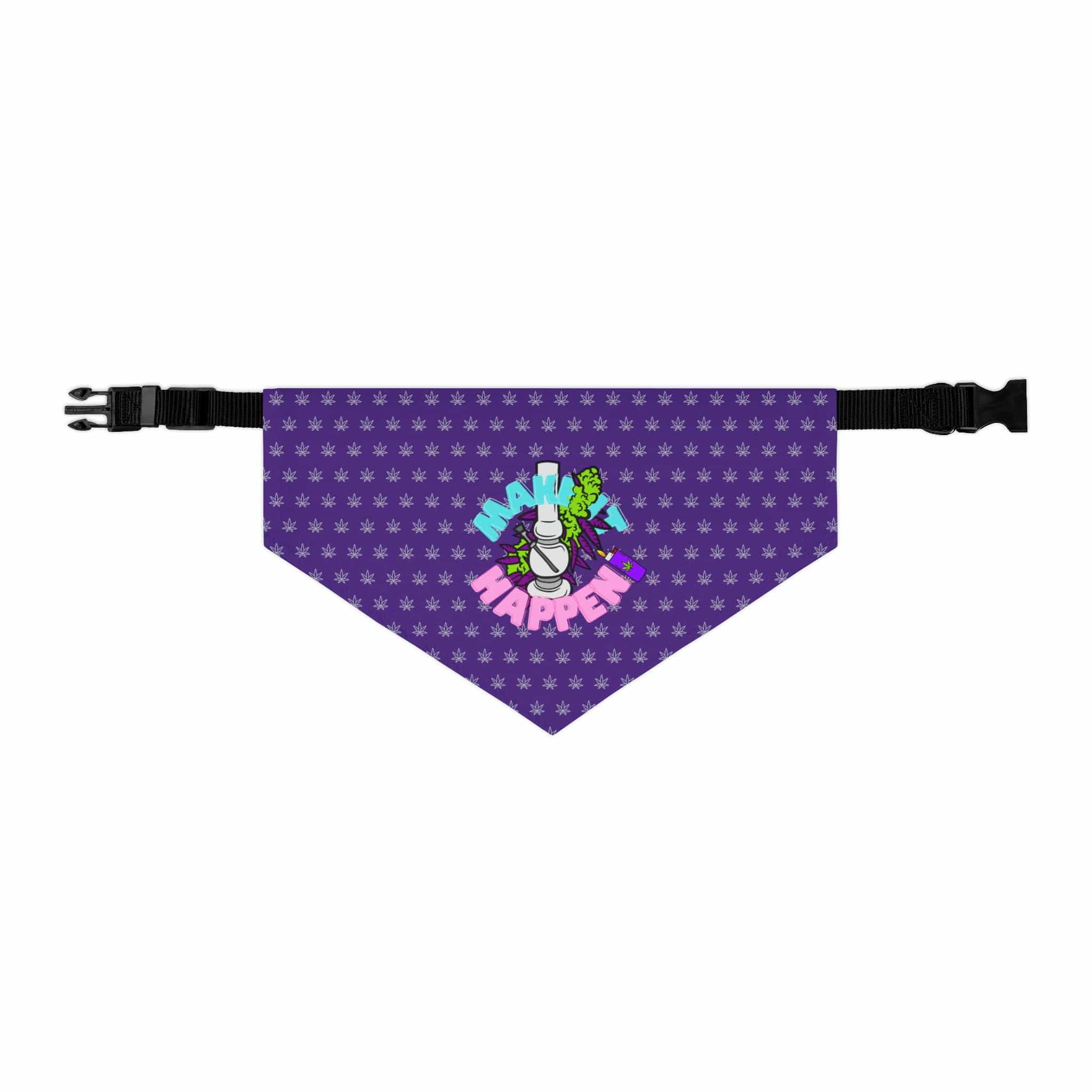 Make It Happen Cannabis Pet Bandana Collar