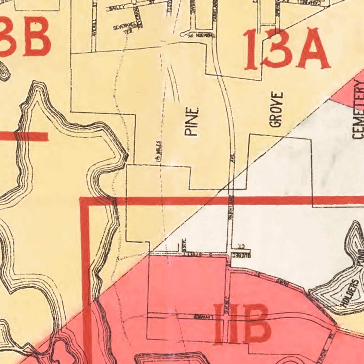 Vintage Map of Lynn, Massachusetts 1924