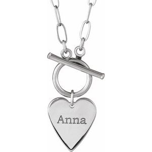 Engravable Toggle Necklace