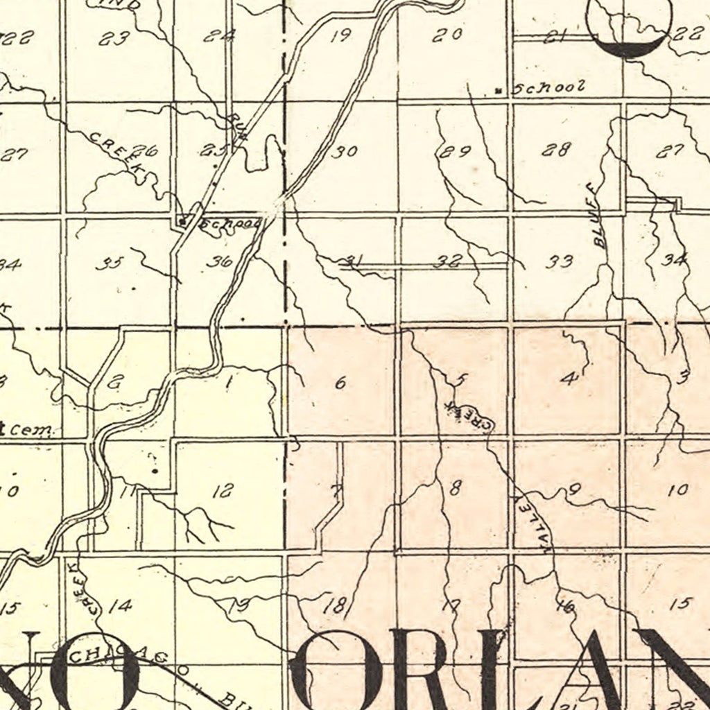Vintage Map of Cheyenne County, Kansas 1928
