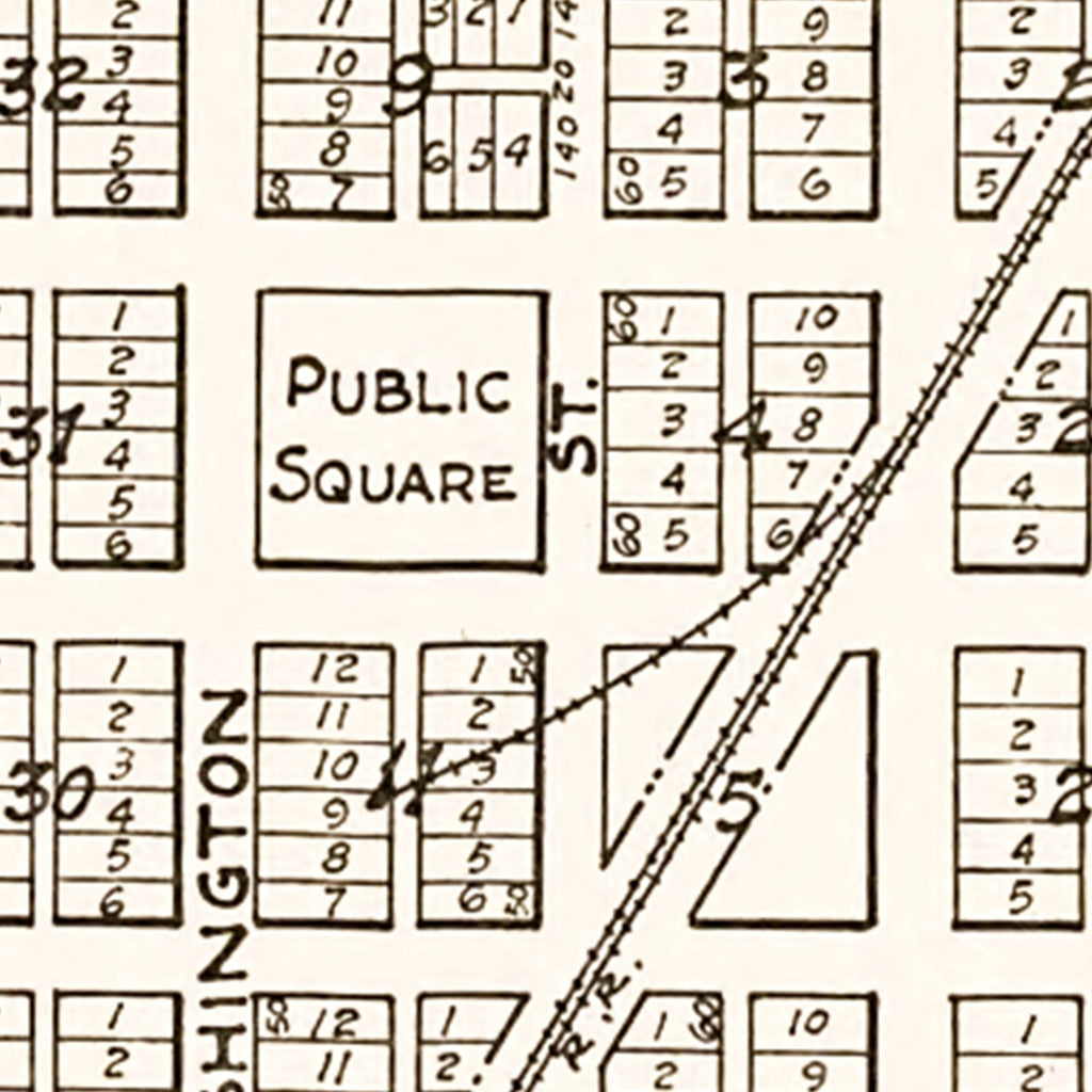 Vintage Map of Kasota, Minnesota 1928