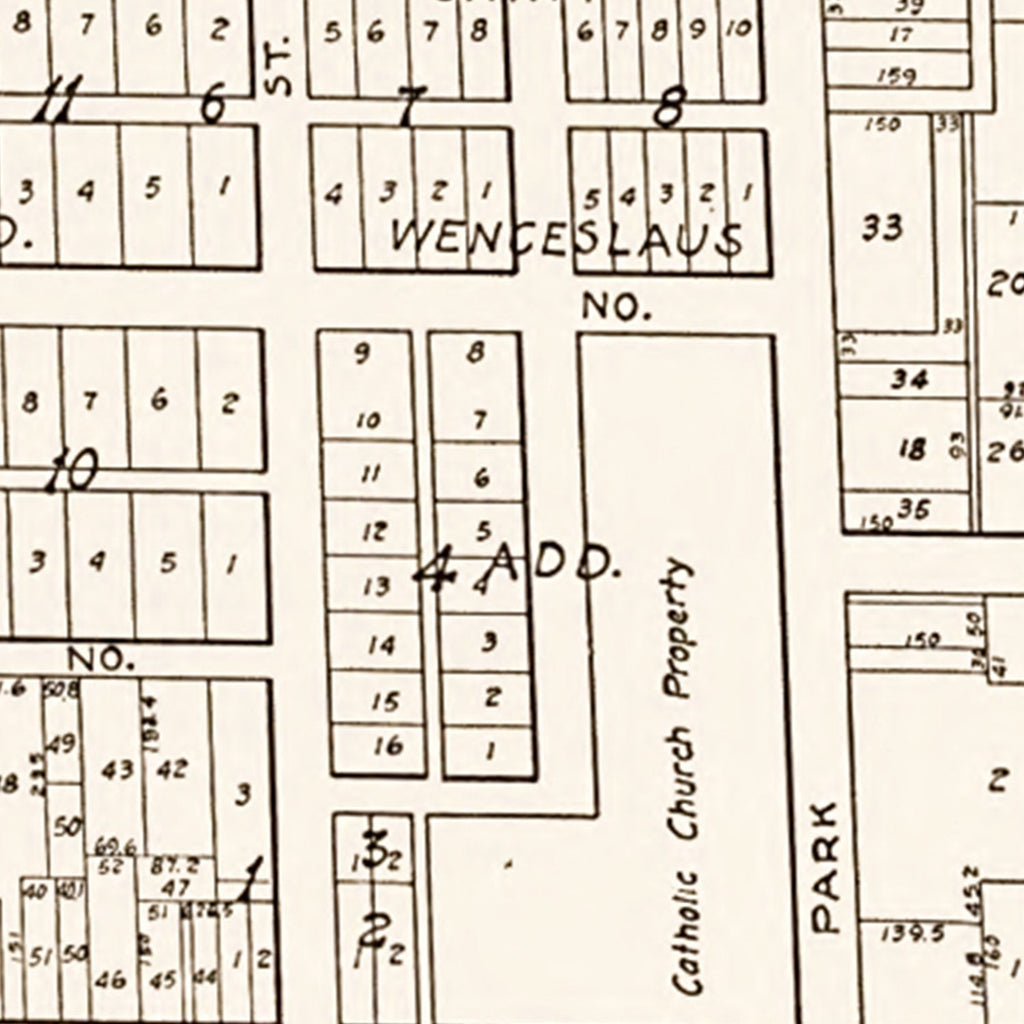Vintage Map of New Prague, Minnesota 1928