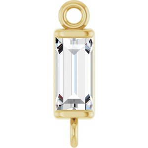 14K Yellow Gold 1/4 CT Natural Diamond Link
