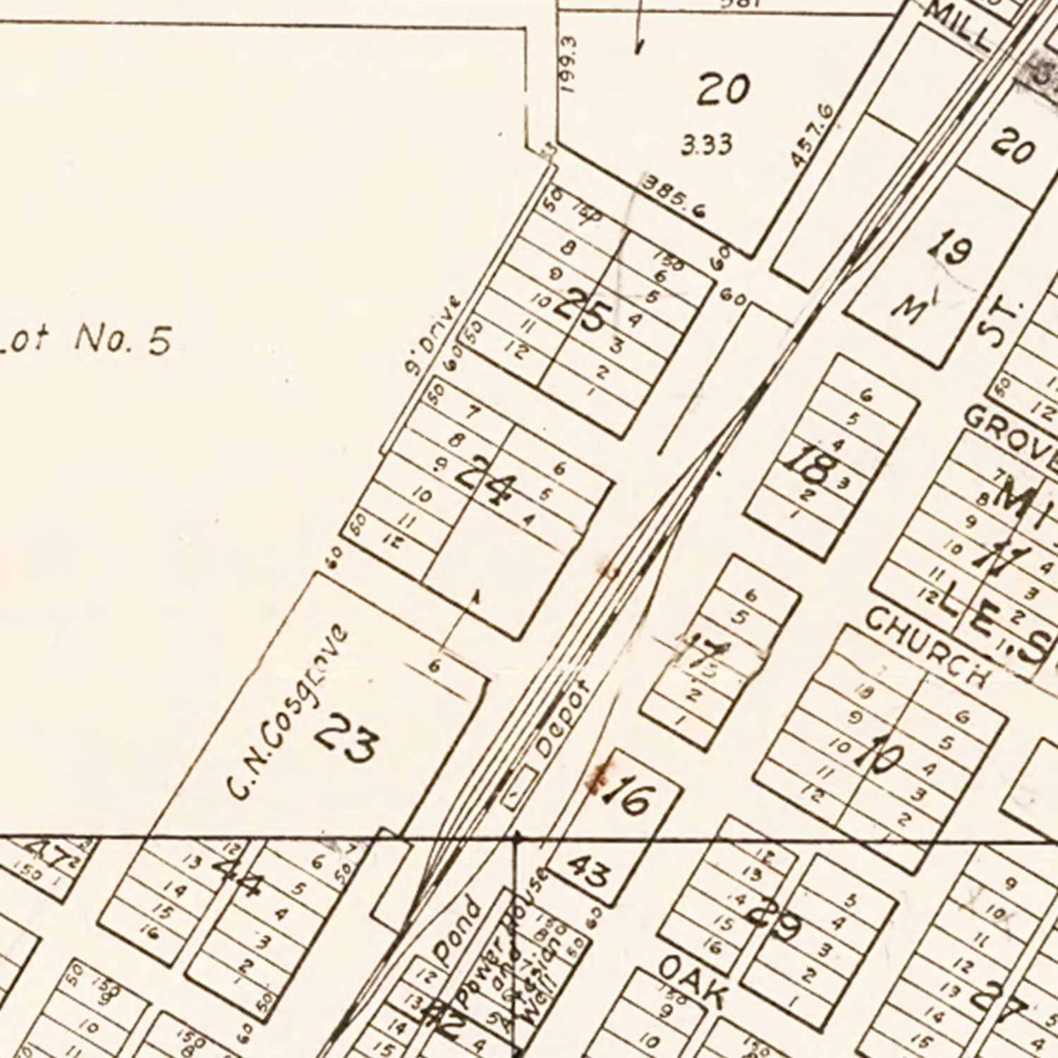 Vintage Map of Le Sueur, Minnesota 1928