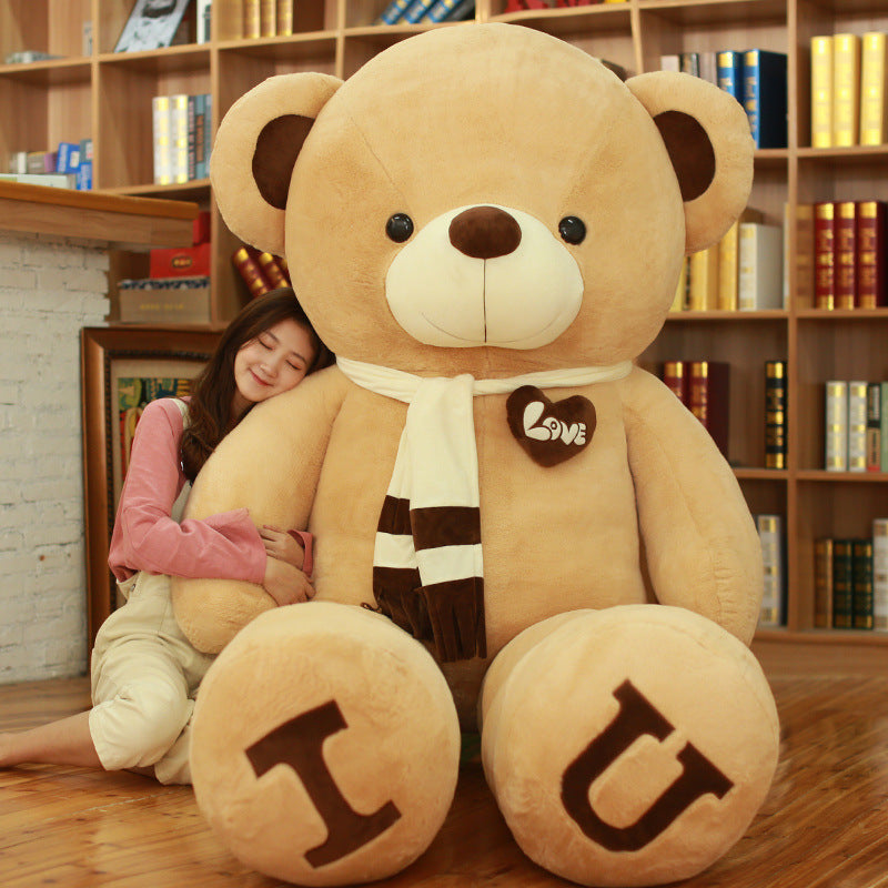 Heart Bear Plush Pillow – Soft Teddy Bear Gift for Valentine’s Day
