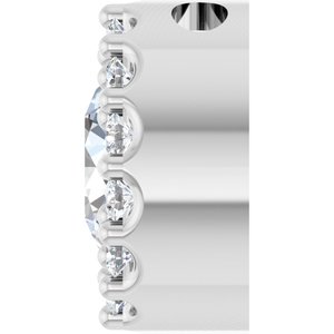 14K White Gold 1/2 CTW Natural Diamond Halo-Style Pendant