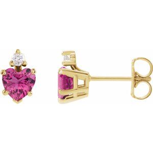 Accented Heart Earrings