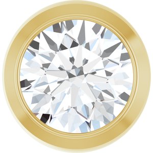 14K Yellow Gold 1/3 CT Lab Grown Diamond Slide Pendant