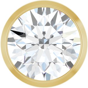 14K Yellow 1 CT Natural Diamond Slide Pendant