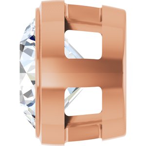 14K Rose 1 CT Lab-Grown Diamond Slide Pendant