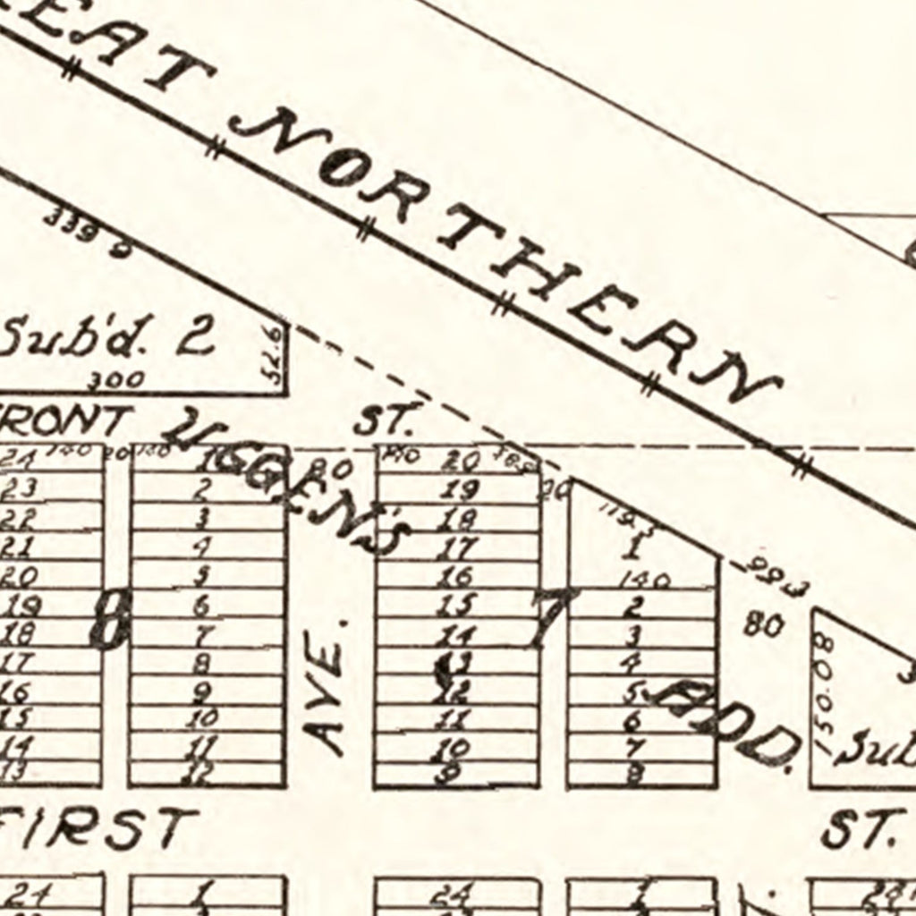 Vintage Map of Epping, North Dakota 1937