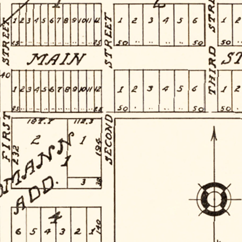 Vintage Map of Spring Brook, North Dakota 1937