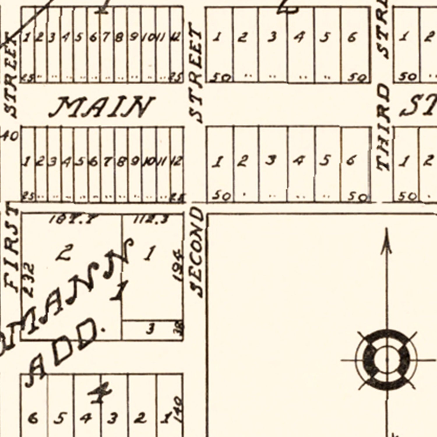 Vintage Map of Spring Brook, North Dakota 1937
