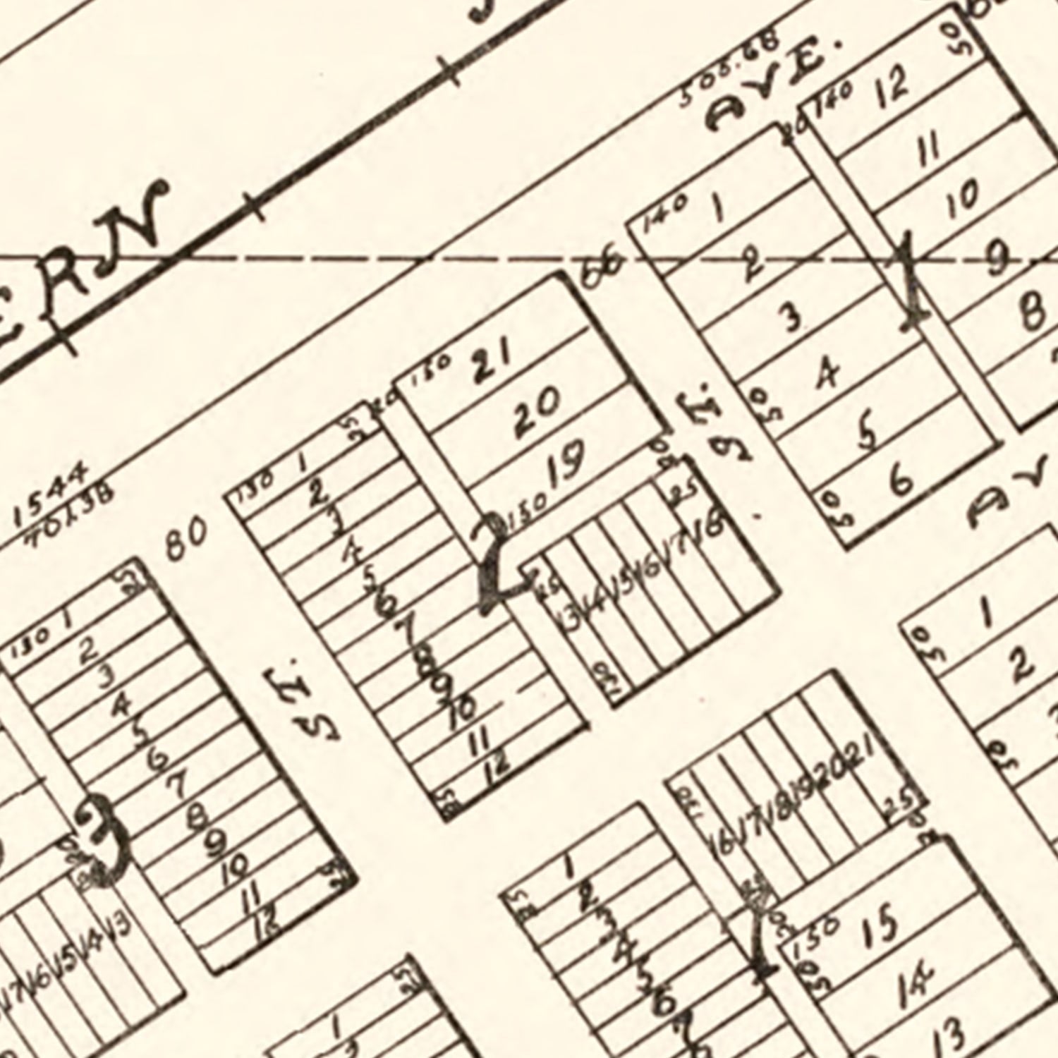 Vintage Map of Alamo, North Dakota 1937