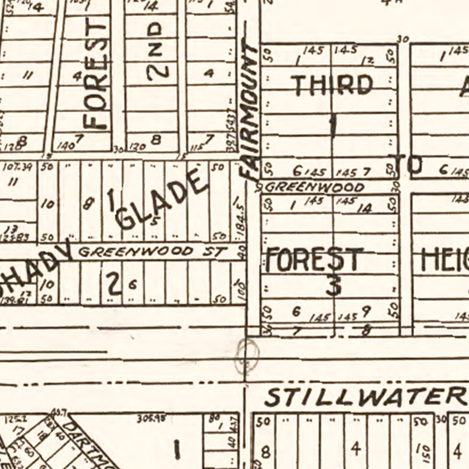Vintage Map of Mahtomedi, Minnesota 1938