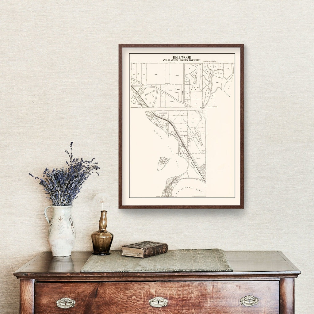 Vintage Map of Dellwood, Minnesota 1938