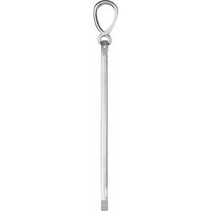 14K White Gold .0075 CTW Natural Diamond Engravable Bar Charm/Pendant