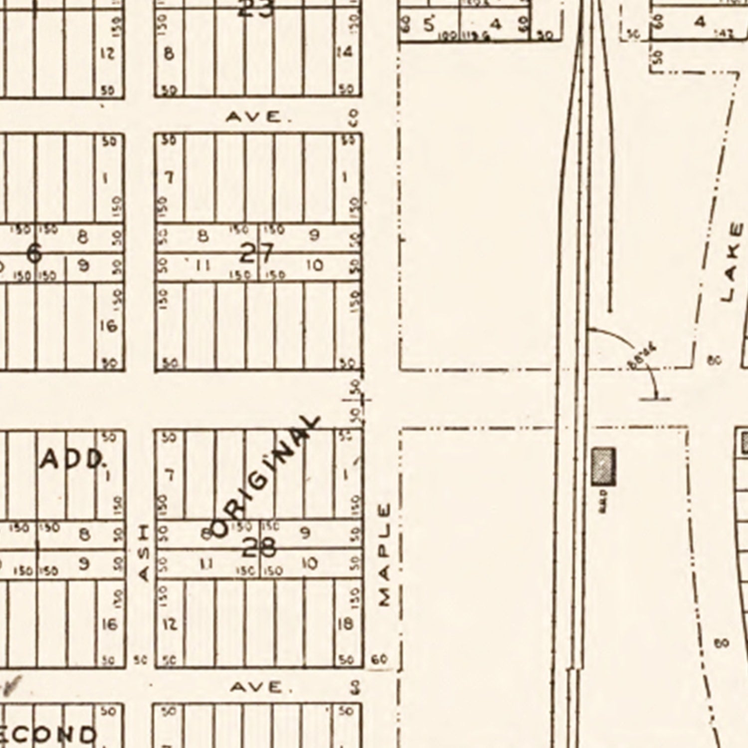 Vintage Map of Forest Lake, Minnesota 1938