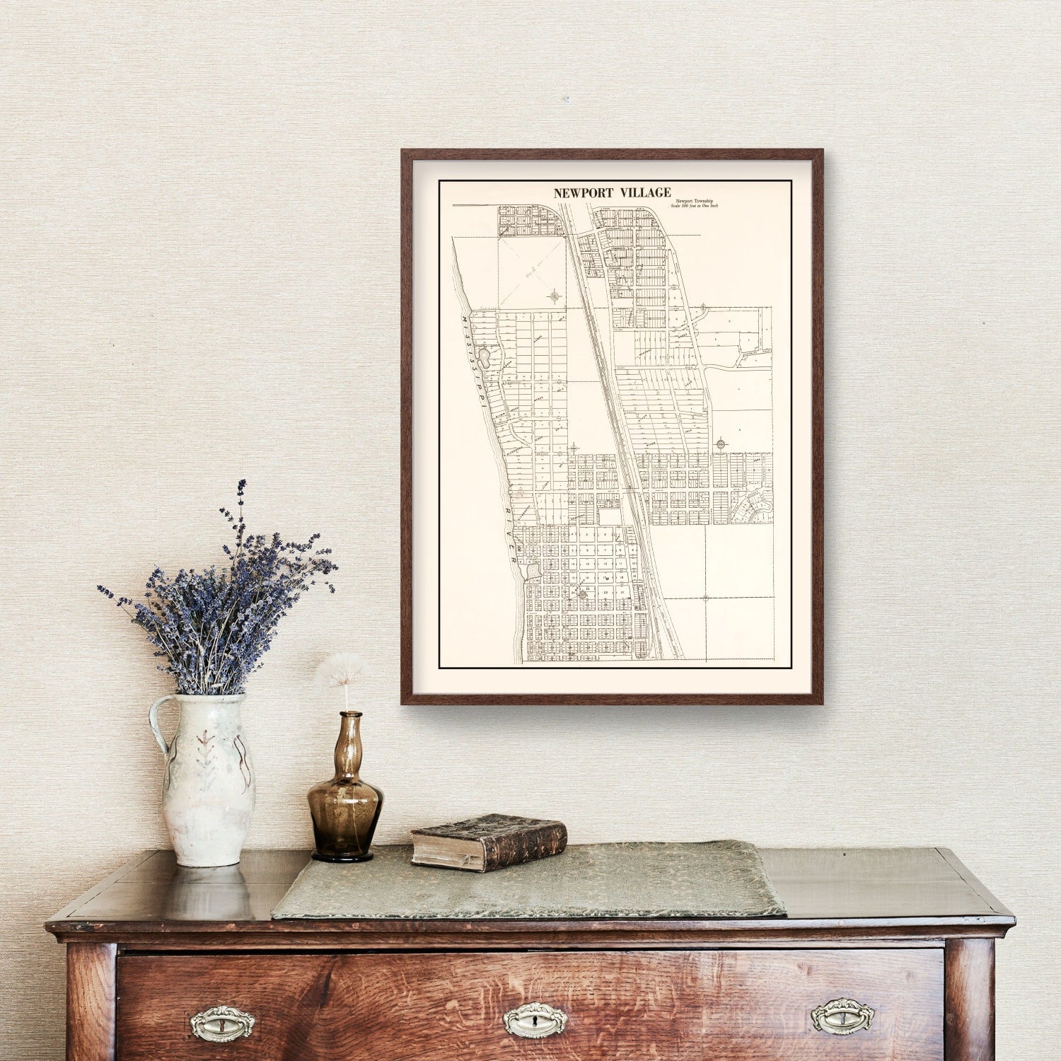 Vintage Map of Newport, Minnesota 1938