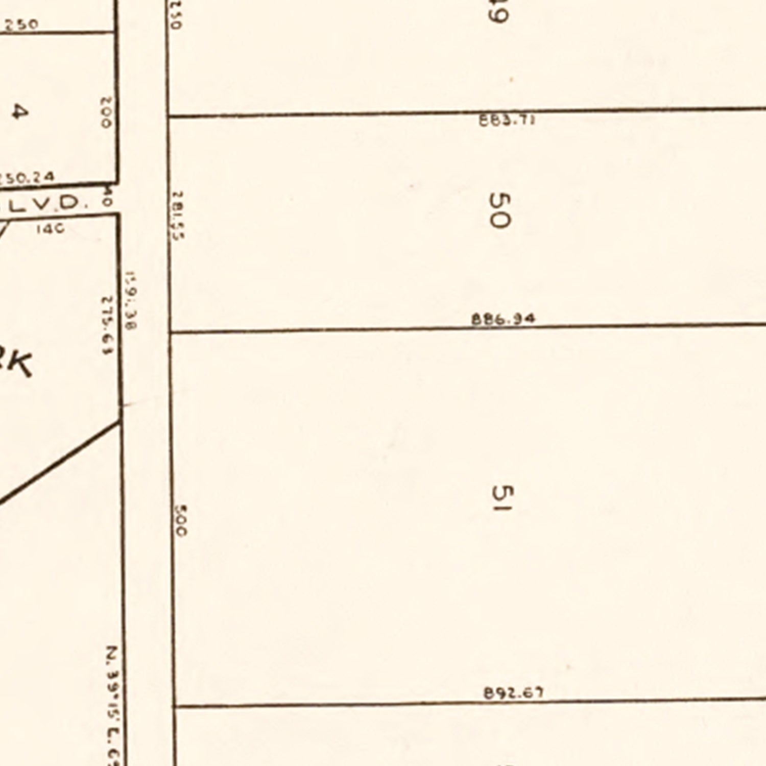 Vintage Map of Lake Emlo, Minnesota 1938