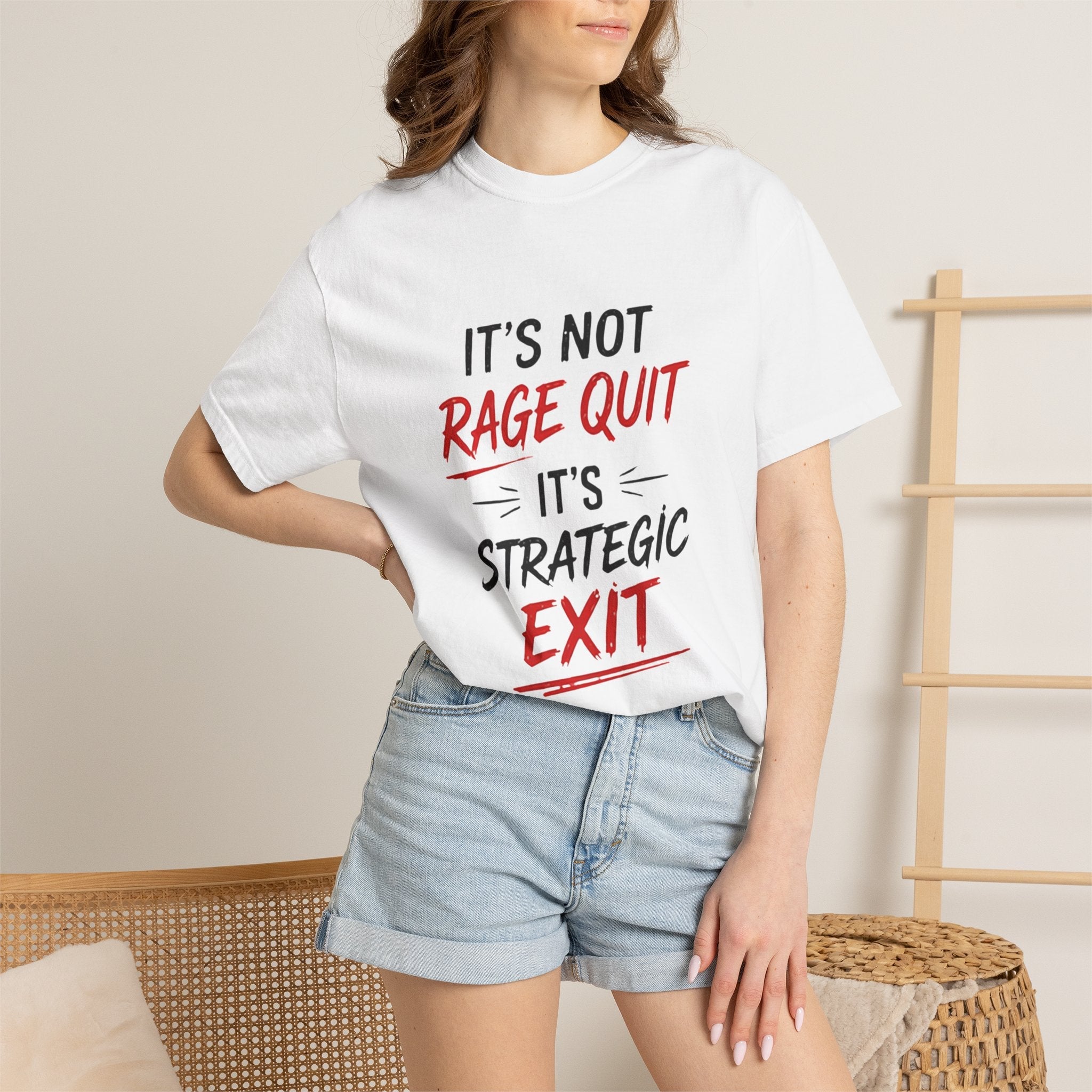 "It’s Not Rage Quit, It’s Strategic Exit" Graphic Tee