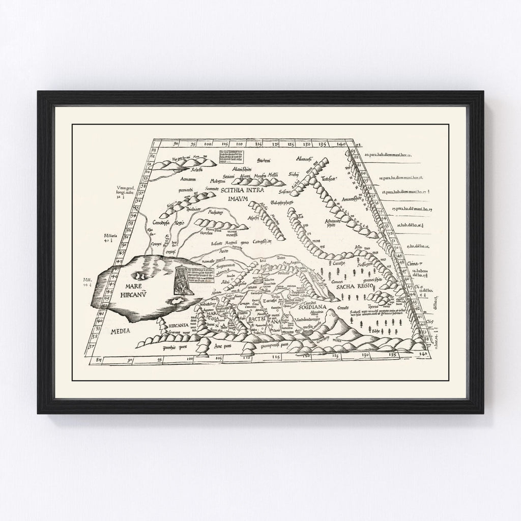 Vintage Silk Road Map 1522