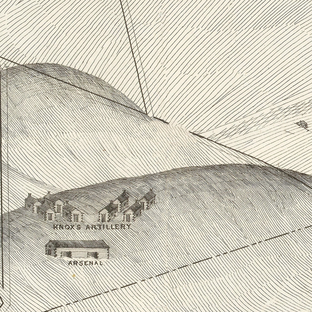 Vintage Valley Forge, PA Map 1877