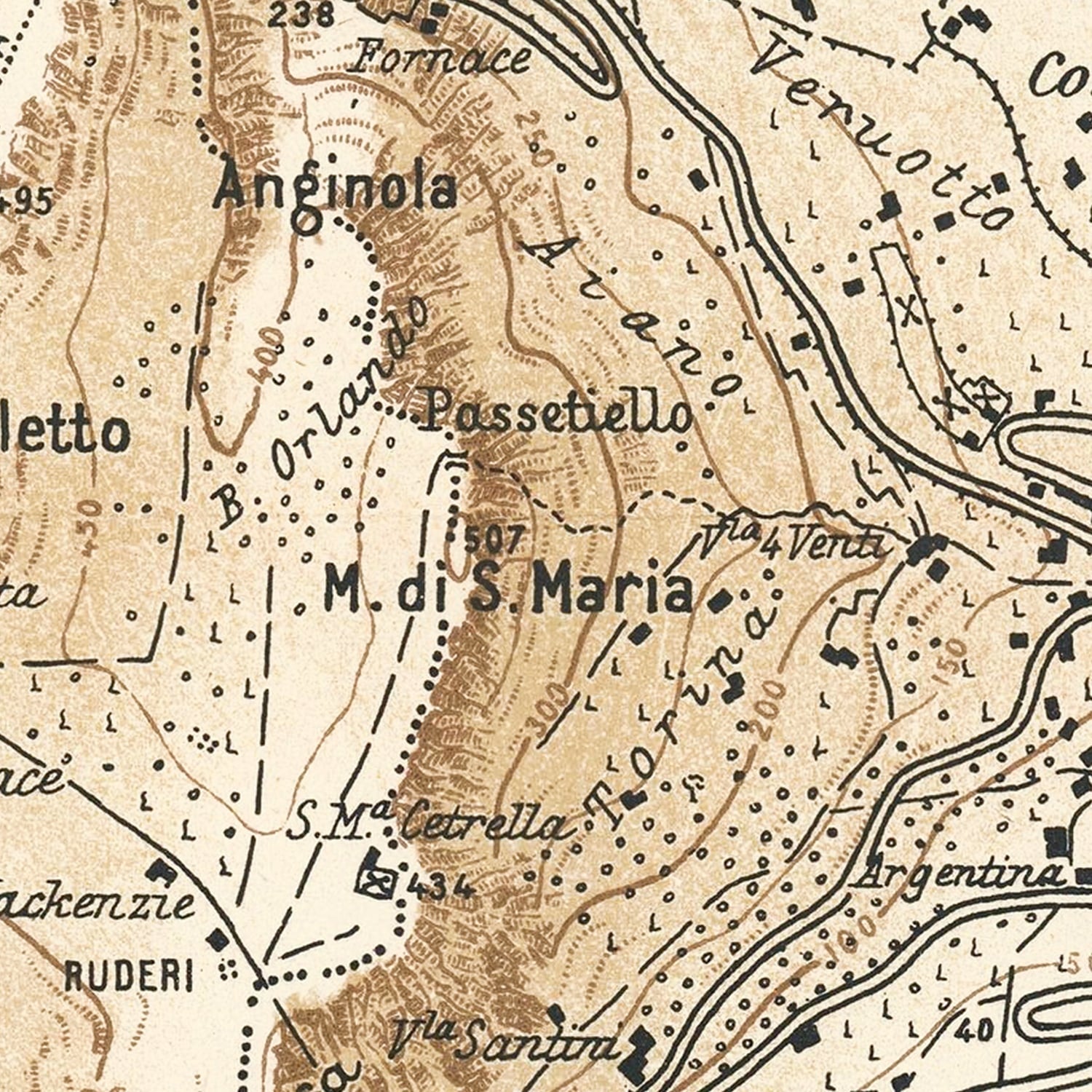 Vintage Capri Map 1930
