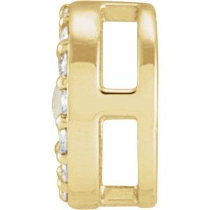 14K Yellow Gold Natural White Opal & .05 CTW Natural Diamond Halo-Style Pendant