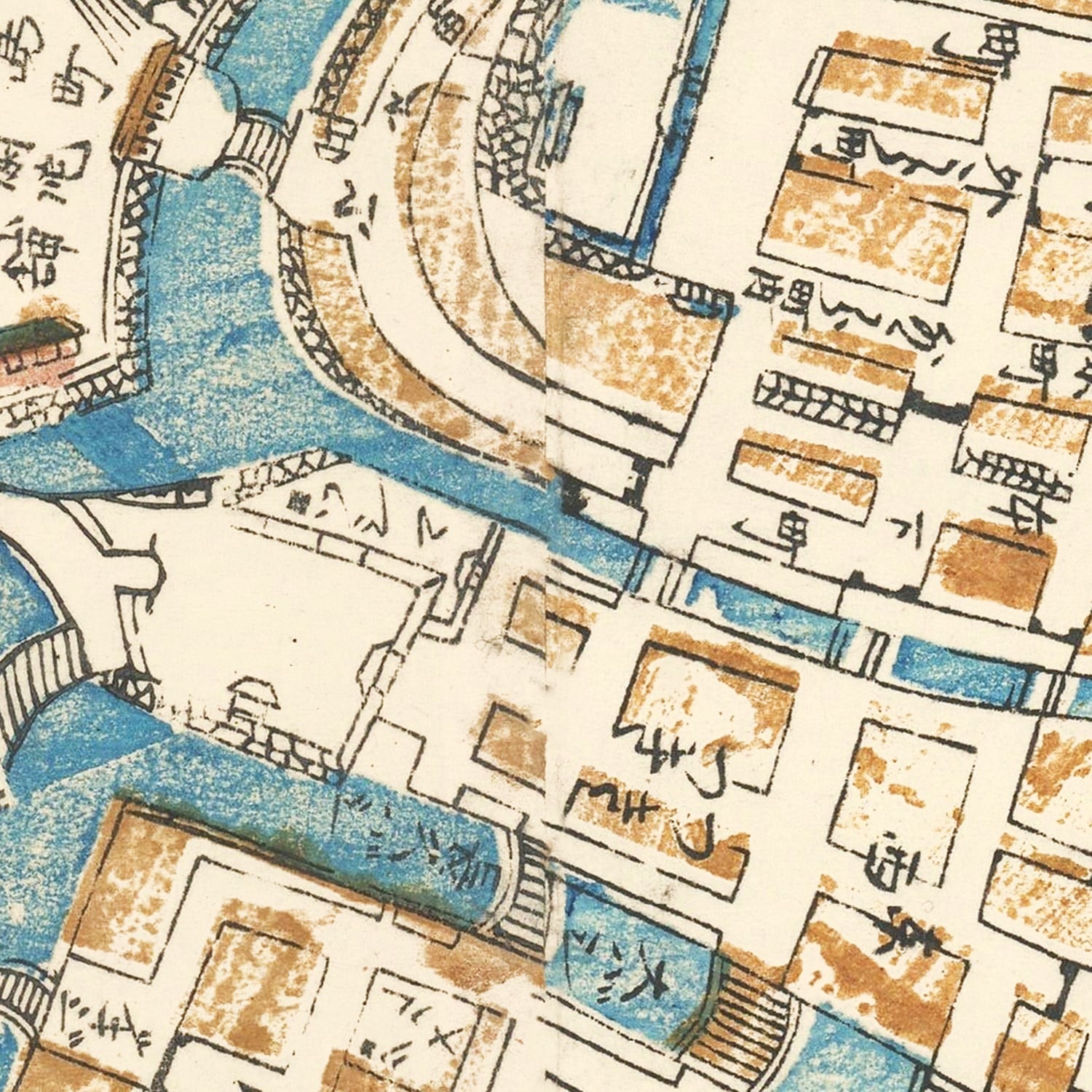 Vintage Map of Nagasaki, Japan 1860