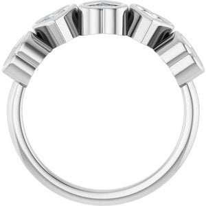 Sterling Silver 1 1/8 CTW Lab-Grown Diamond Ring