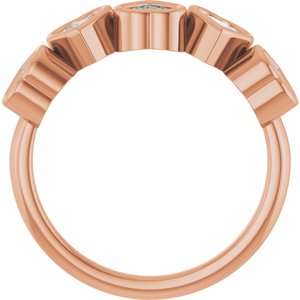 14K Rose Gold 1 1/8 CTW Lab-Grown Diamond Ring