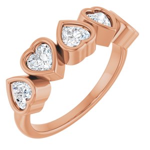 14K Rose Gold 1 1/8 CTW Lab-Grown Diamond Ring